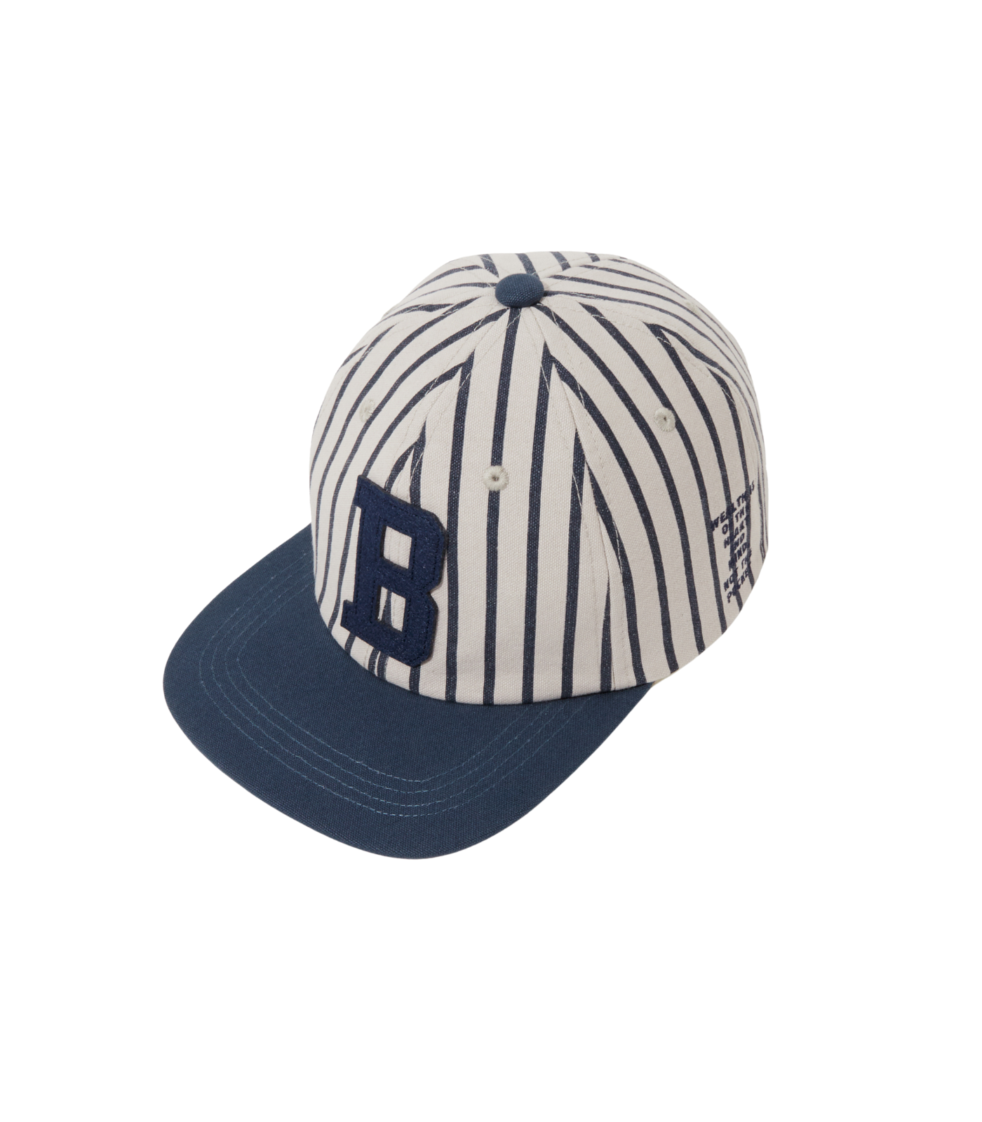 FELT LOGO CAP 'B' IVORY/BLUE – Billionaire Boys Club