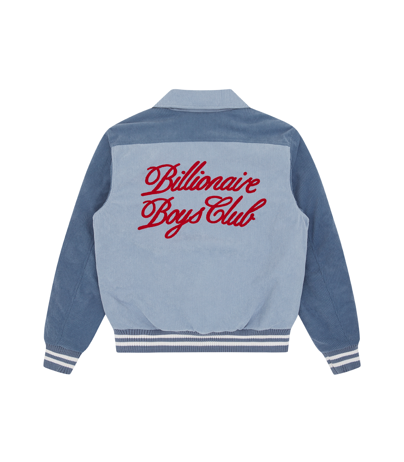 CORDUROY COLLARED VARSITY JACKET BLUE Billionaire Boys Club