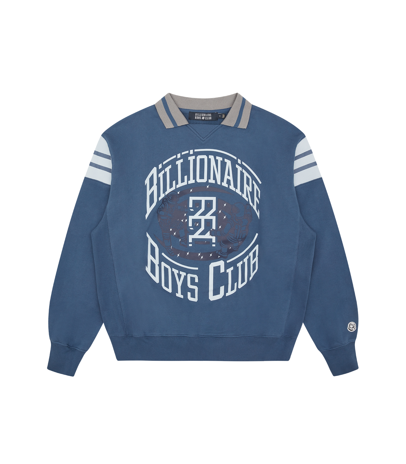 Collared crewneck sales