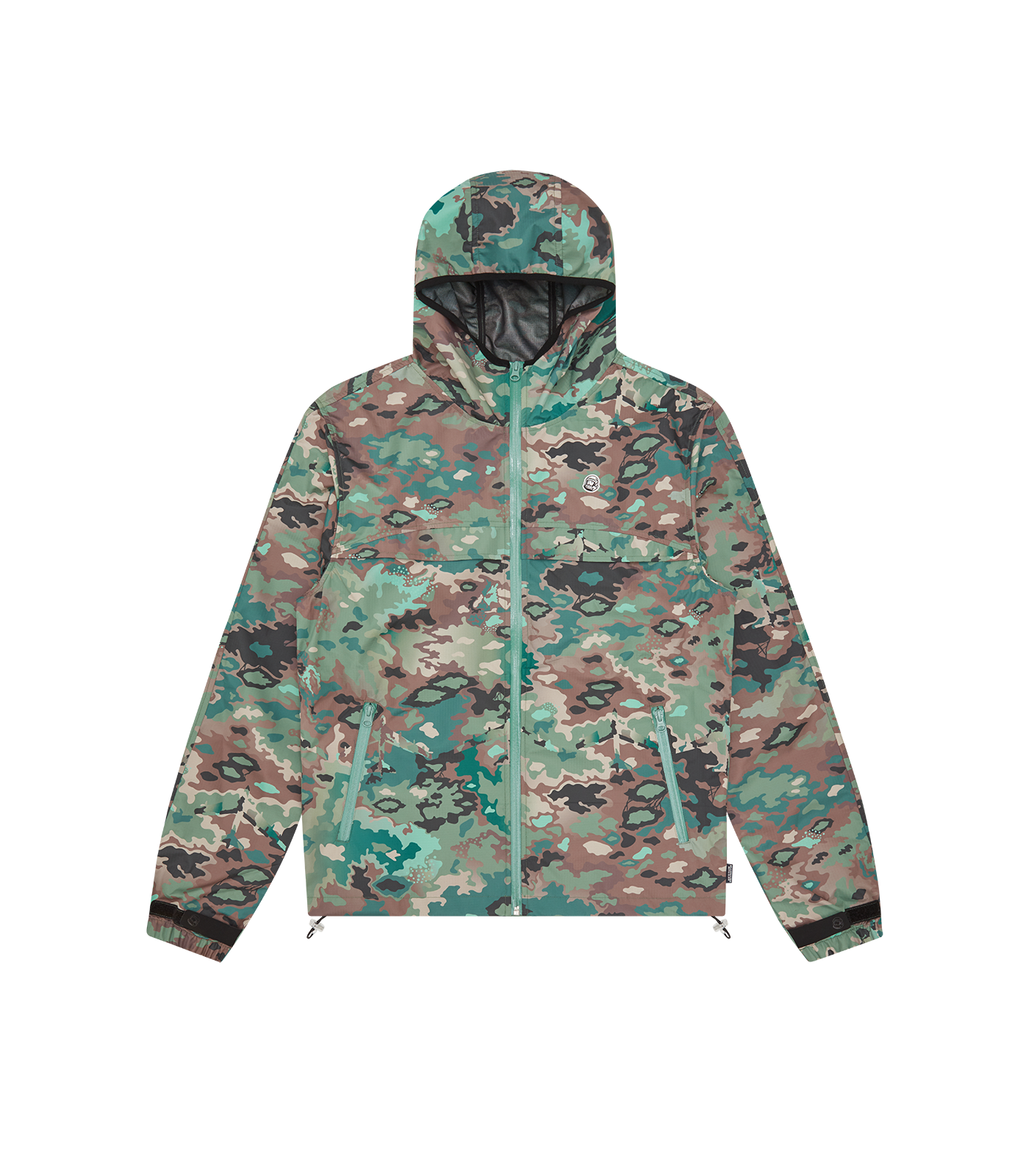 NOTHING CAMO HOODED WINDBREAKER JACKET GREEN Billionaire Boys Club