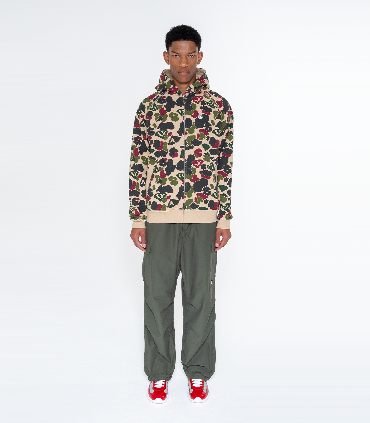 Multi camo hoodie best sale