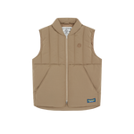 QUILTED DOWN GILET - PUTTY
