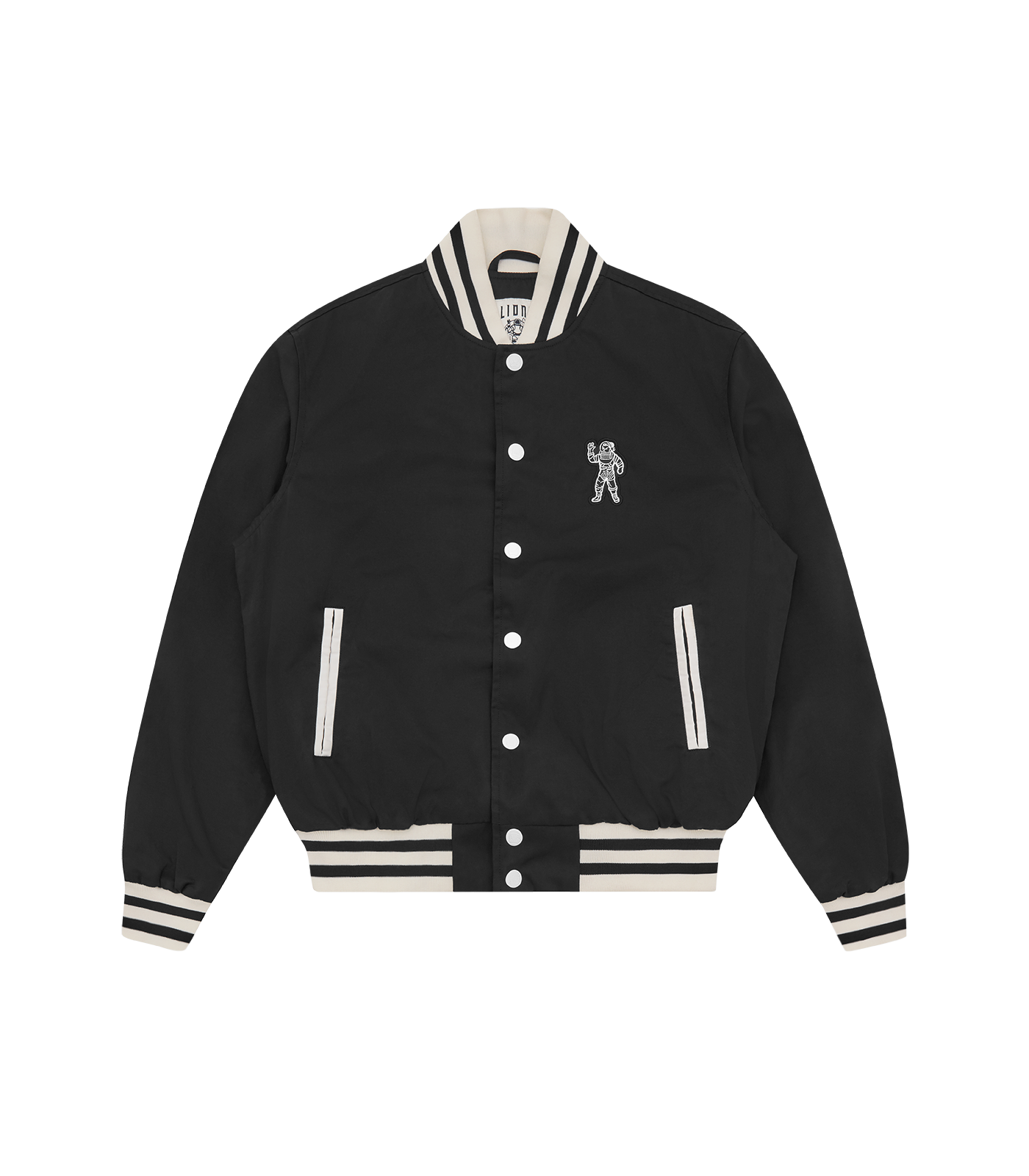 ARCH LOGO LIGHTWEIGHT VARSITY JACKET BLACK