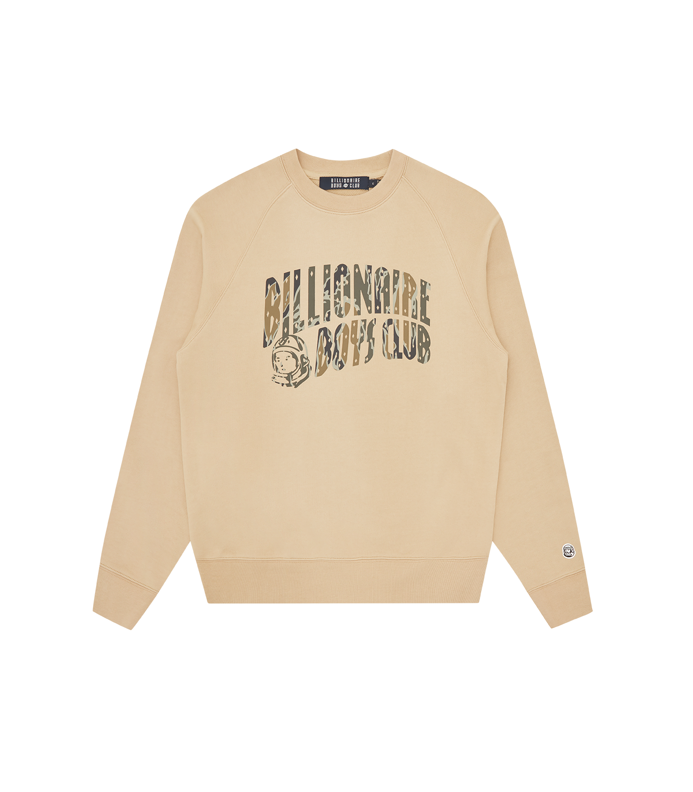 CAMO ARCH LOGO CREWNECK SAND