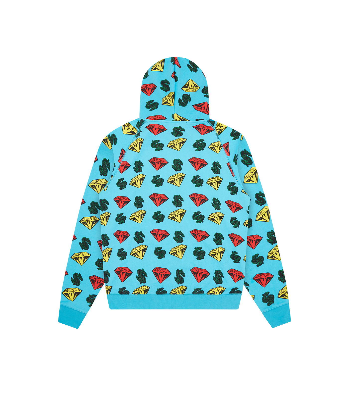 DIAMONDS & DOLLARS ZIP THROUGH HOOD - BLUE – Billionaire Boys Club DIAMONDS & DOLLARS ZIP THROUGH HOOD - BLUE – Billionaire Boys Club