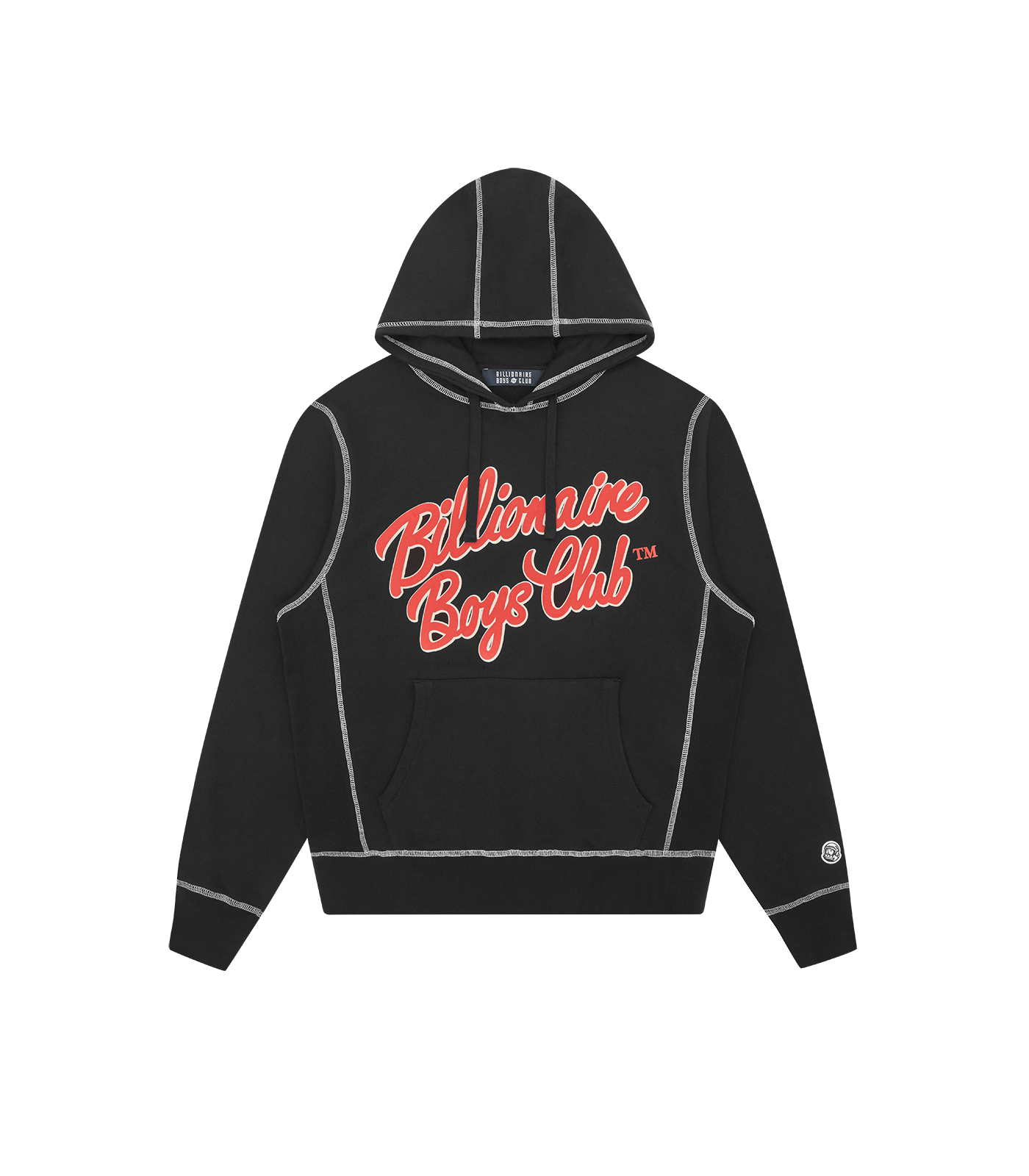 SCRIPT LOGO POPOVER HOOD BLACK - Main Image