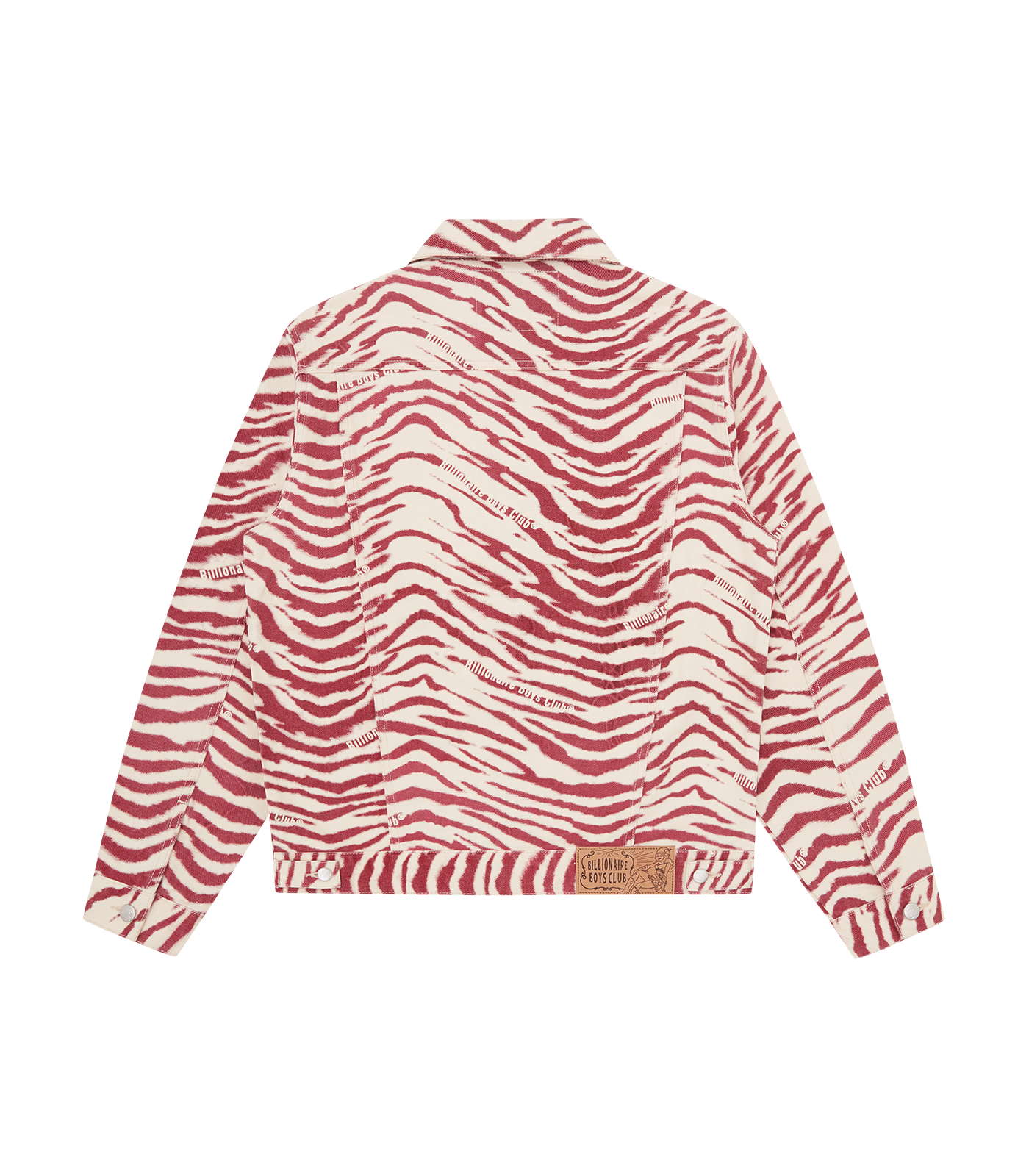 ZEBRA PRINT DENIM JACKET PINK