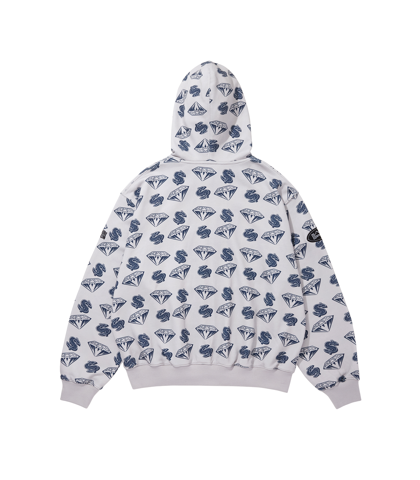 BILLIONAIRE BOYS CLUB X MANASTASH FULL ZIP HOOD - GREY BILLIONAIRE BOYS CLUB X MANASTASH FULL ZIP HOOD - GREY