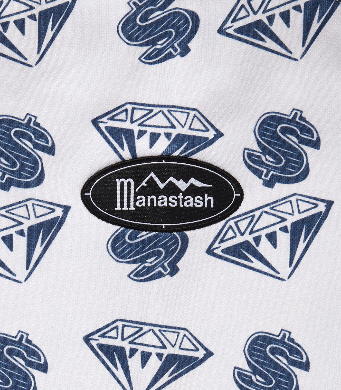 BILLIONAIRE BOYS CLUB X MANASTASH FULL ZIP HOOD - GREY BILLIONAIRE BOYS CLUB X MANASTASH FULL ZIP HOOD - GREY