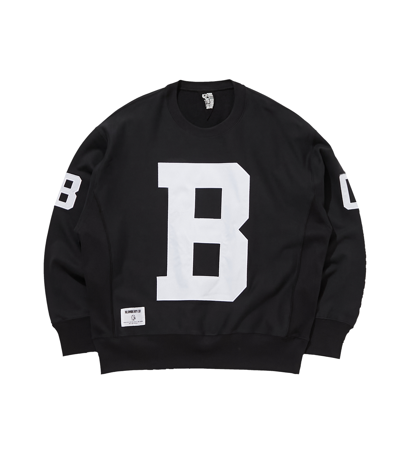 APPLIQUE LOGO SWEATSHIRT B BLACK Billionaire Boys Club