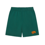 SMALL ARCH LOGO SHORTS - FOREST GREEN