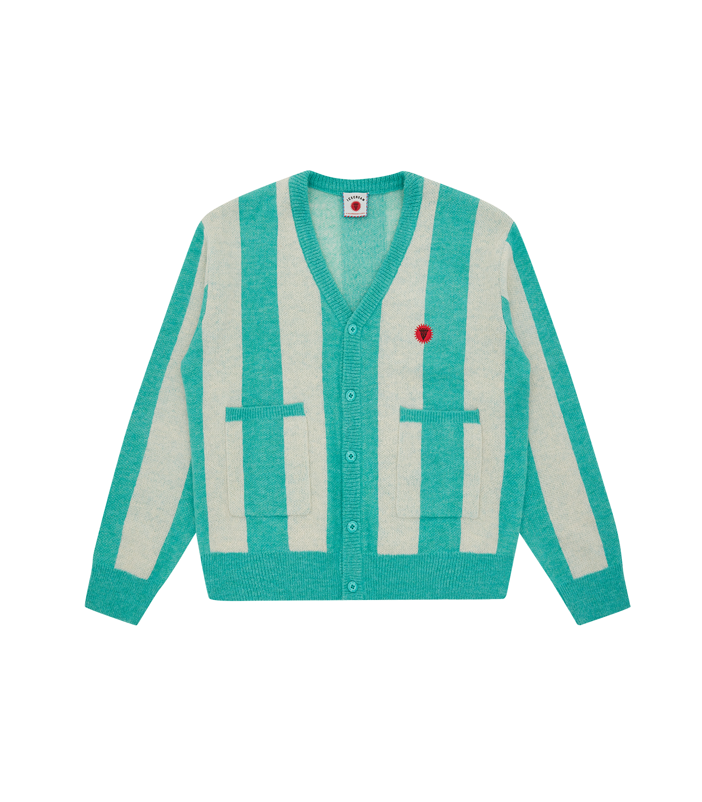 Striped sweater cardigan online