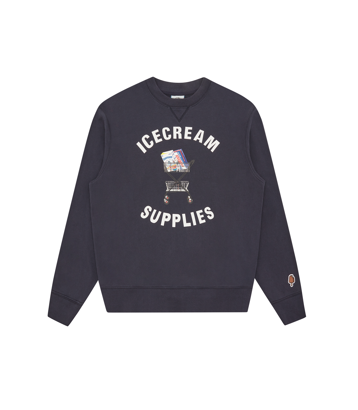 ICECREAM SUPPLIES CREWNECK NAVY