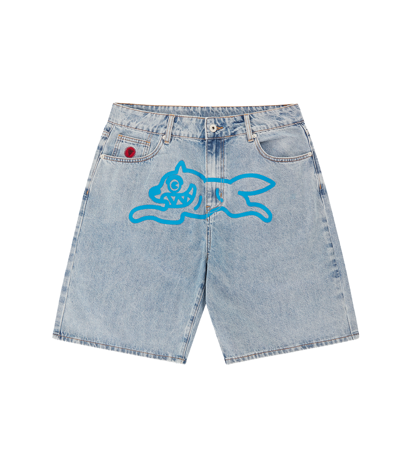 RUNNING DOG DENIM SHORTS HEAVY WASH BLUE Billionaire Boys Club