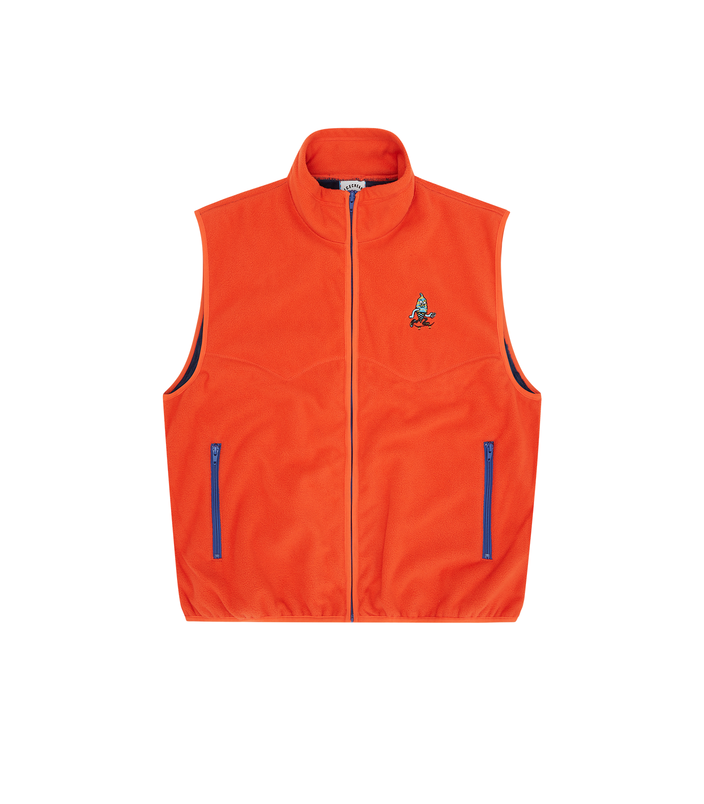 Orange fleece vest hot sale