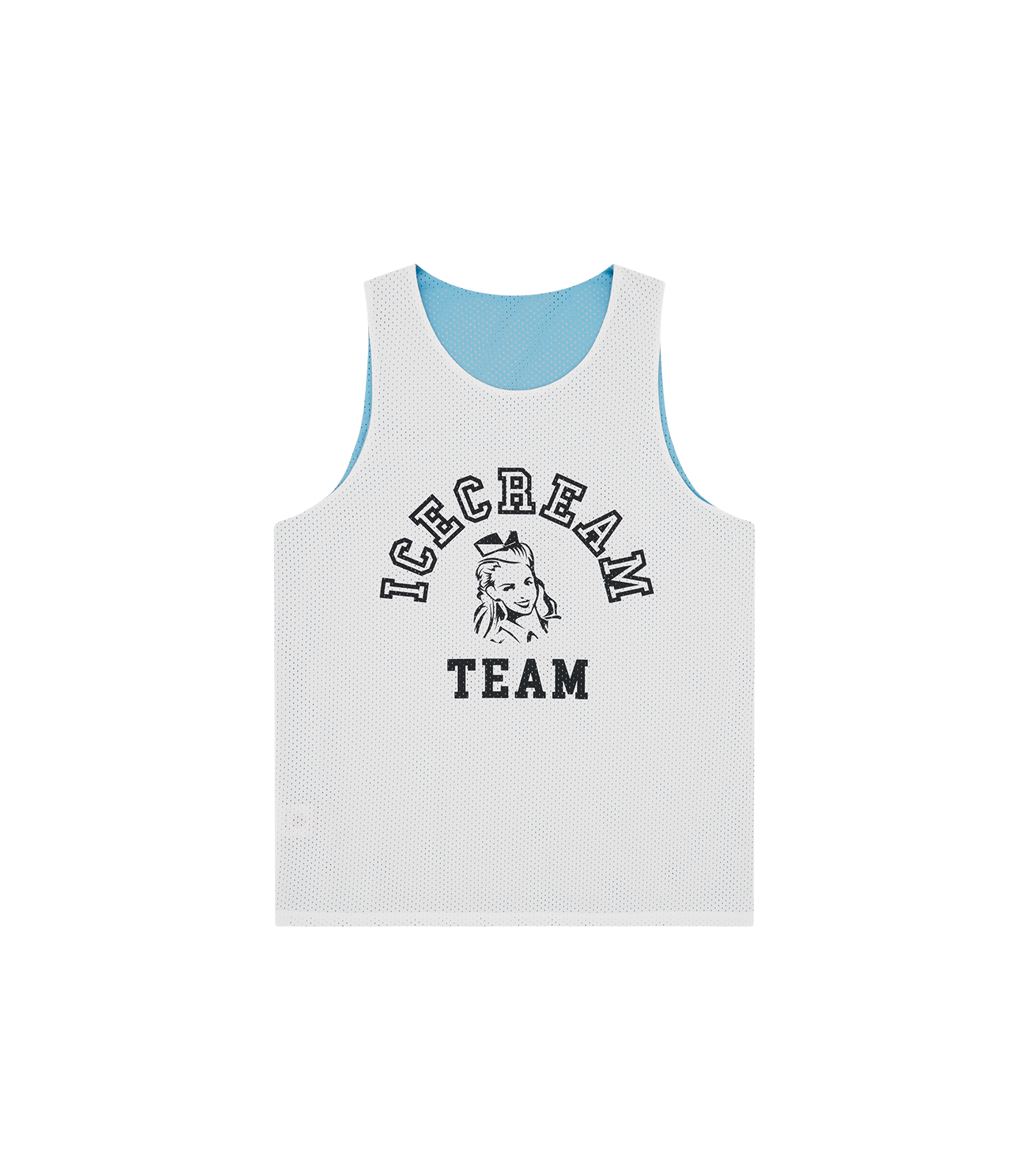 REVERSIBLE TEAM ICECREAM BASKETBALL JERSEY BLUE – Billionaire