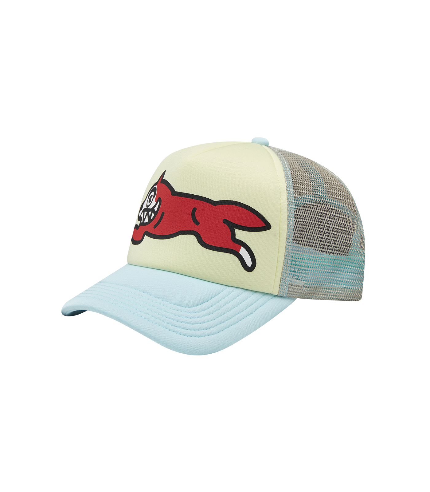 RUNNING DOG TRUCKER CAP - ECRU – Billionaire Boys Club RUNNING DOG TRUCKER CAP - ECRU – Billionaire Boys Club