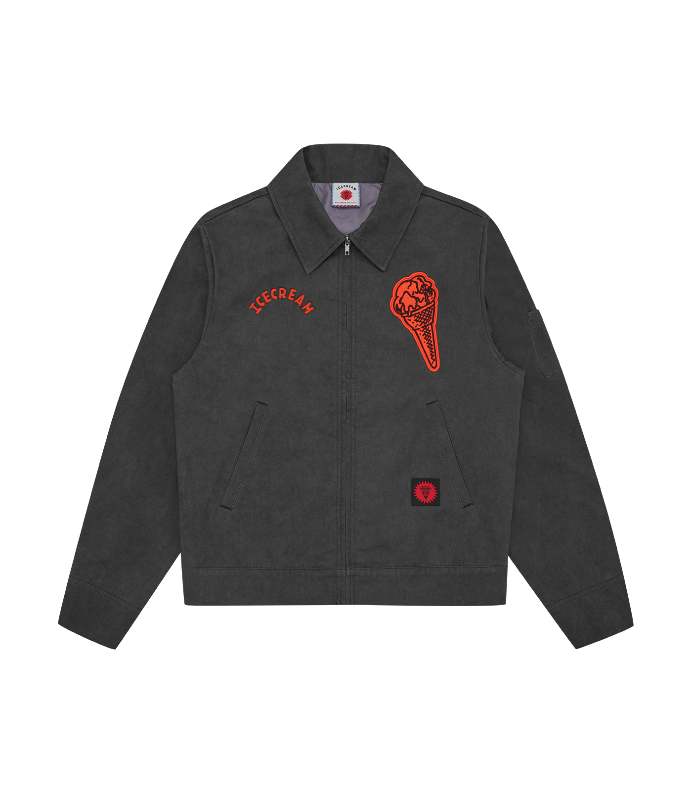 CONE PATCH WORK JACKET - WASHED BLACK – Billionaire Boys Club CONE PATCH WORK JACKET - WASHED BLACK – Billionaire Boys Club