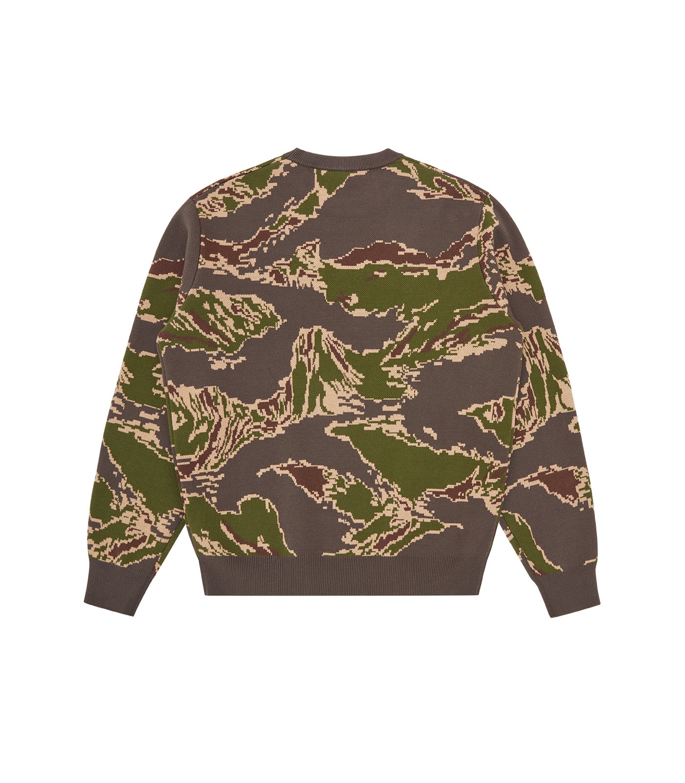 TIGER STRIPE KNITTED CREWNECK - CAMO – Billionaire Boys Club TIGER STRIPE KNITTED CREWNECK - CAMO – Billionaire Boys Club
