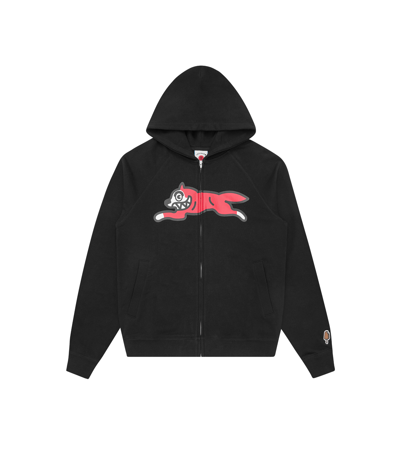 RUNNING DOG ZIP THROUGH HOOD - BLACK – Billionaire Boys Club RUNNING DOG ZIP THROUGH HOOD - BLACK – Billionaire Boys Club