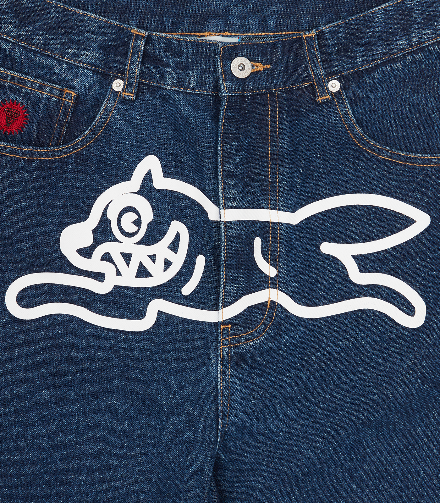 RUNNING DOG DENIM SHORTS INDIGO - Main Image