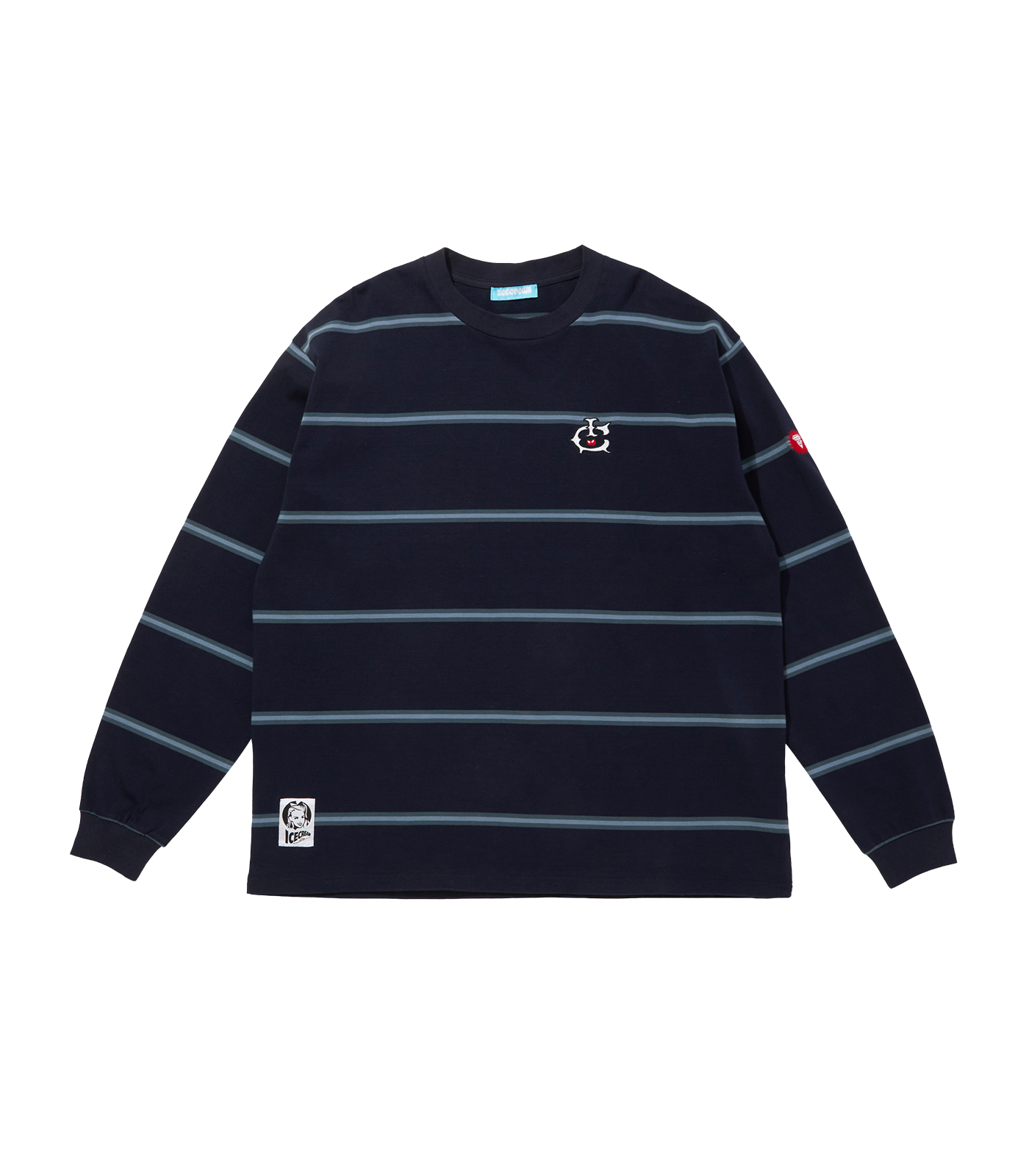 BORDER L/S T-SHIRT - NAVY – Billionaire Boys Club BORDER L/S T-SHIRT - NAVY – Billionaire Boys Club
