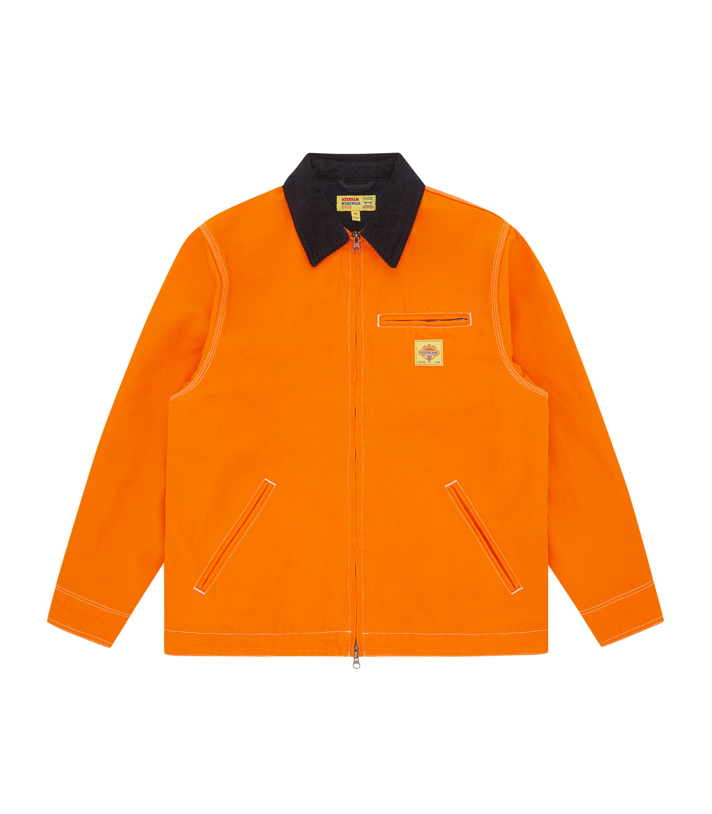 CANVAS LINED WORK JACKET ORANGE