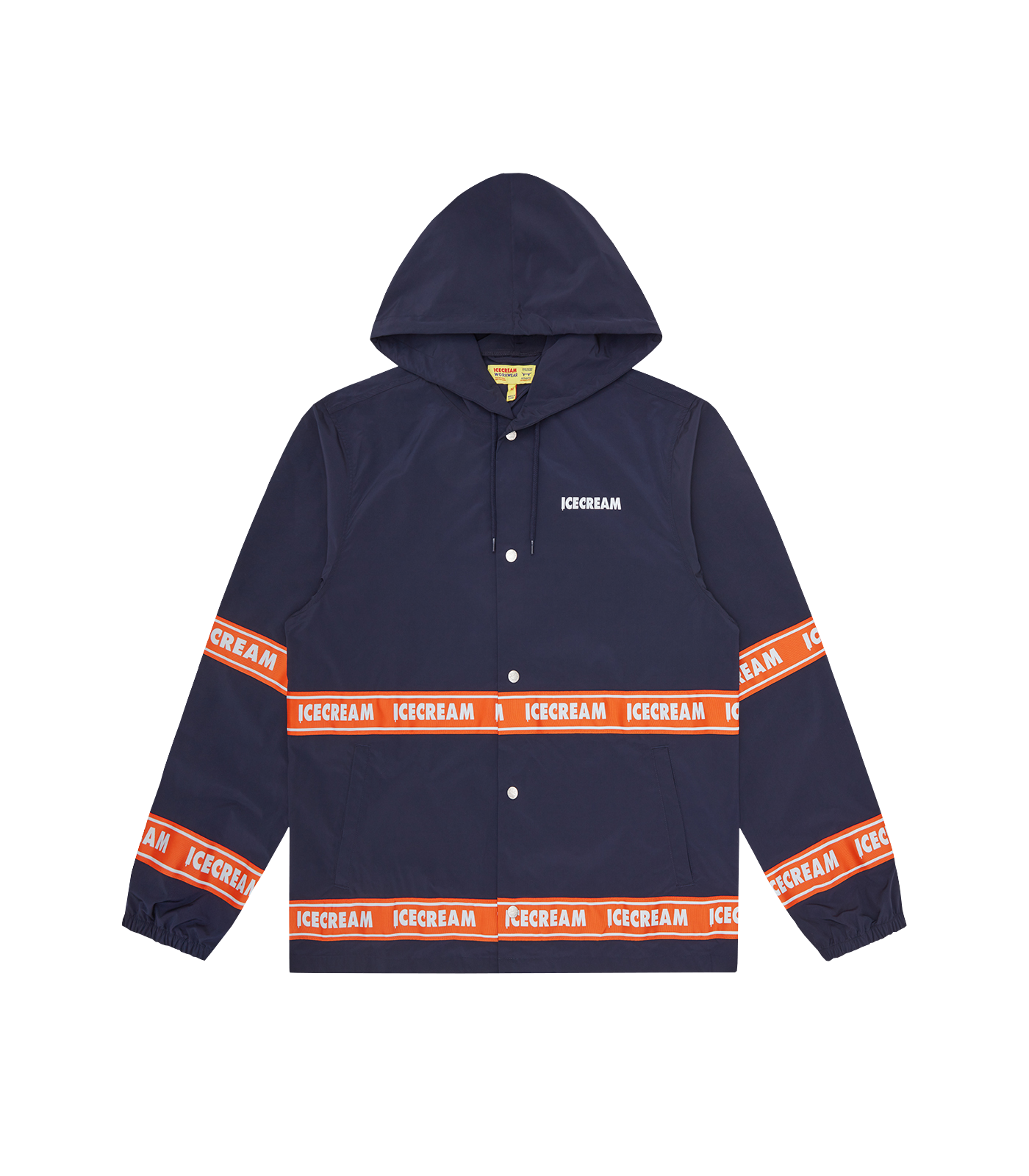 REFLECTIVE HOODED NYLON JACKET - NAVY – Billionaire Boys Club REFLECTIVE HOODED NYLON JACKET - NAVY – Billionaire Boys Club