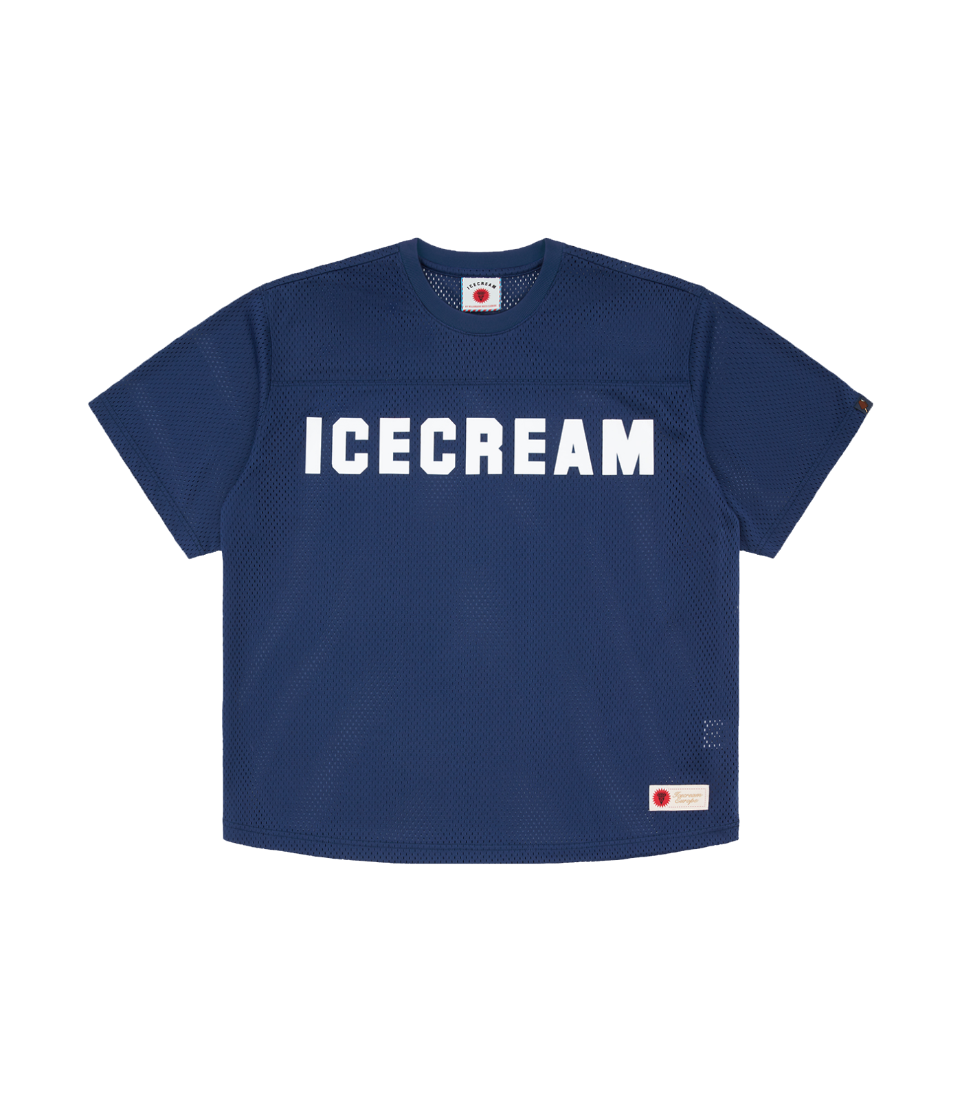 ICECREAM Mesh Football Jersey in Red for Men