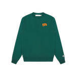 SMALL ARCH LOGO CREWNECK - FOREST GREEN