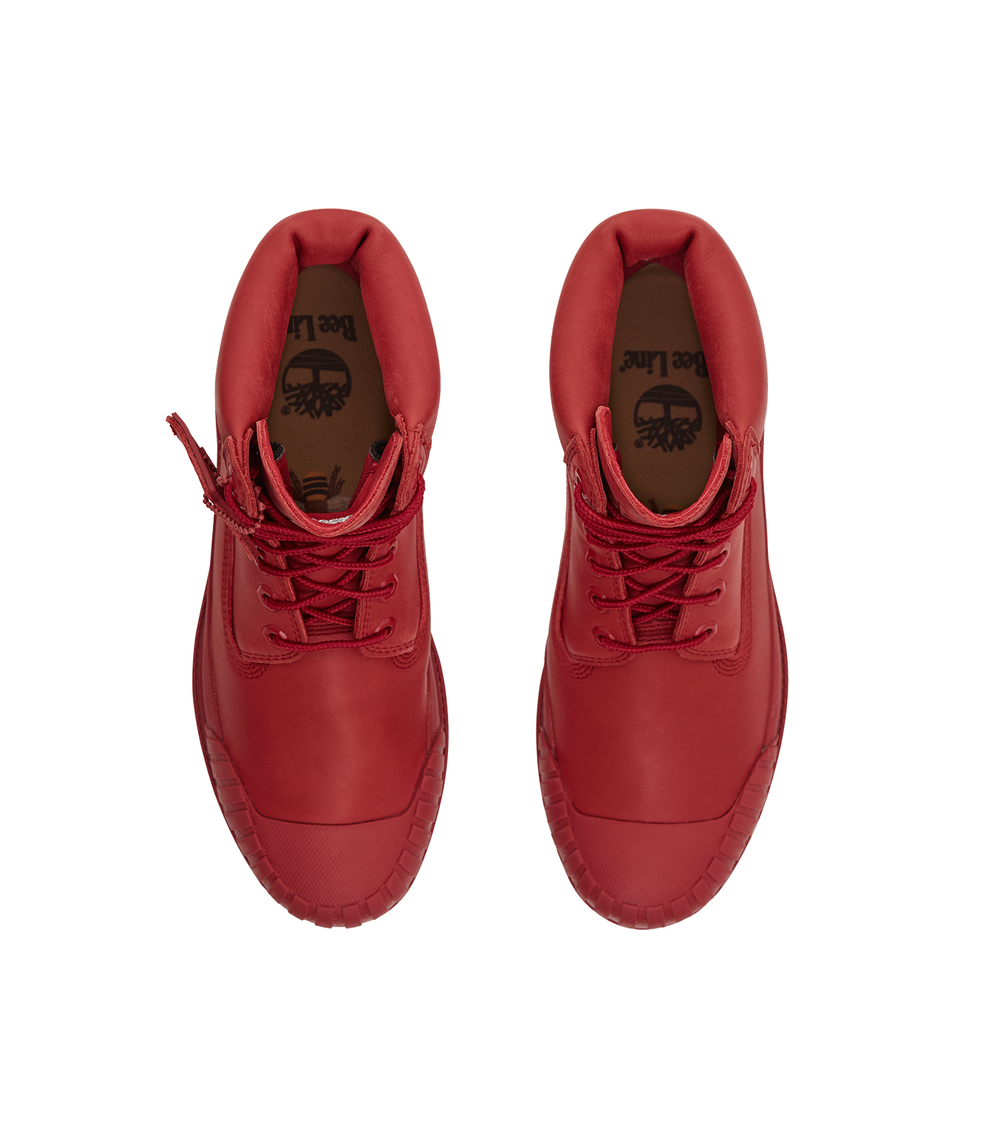 MENS TIMBERLAND PREMIUM 6 RUBBER TOE WATERPROOF RED