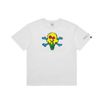 PIECE BY PIECE CONES AND BONES T-SHIRT - WHITE