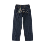 EVISU X ICECREAM DAICOCK PRINTED BAGGY JEANS - RINSE INDIGO