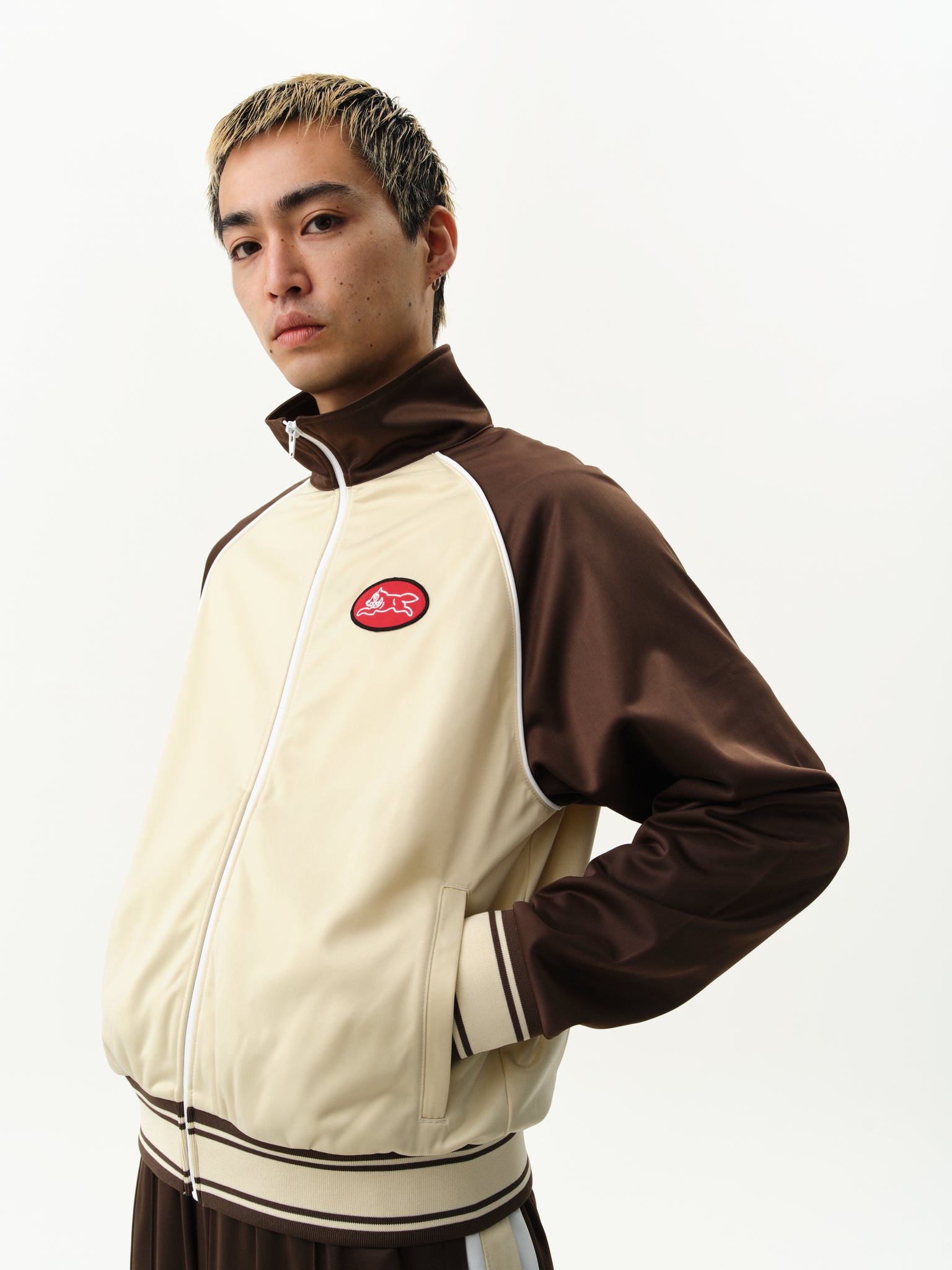 RUNNING DOG ZIP THROUGH TRACK TOP - BROWN – Billionaire Boys Club