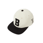 FELT LOGO CAP 'B' - IVORY/BLACK