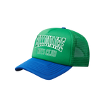 VARSITY LOGO TRUCKER CAP - GREEN
