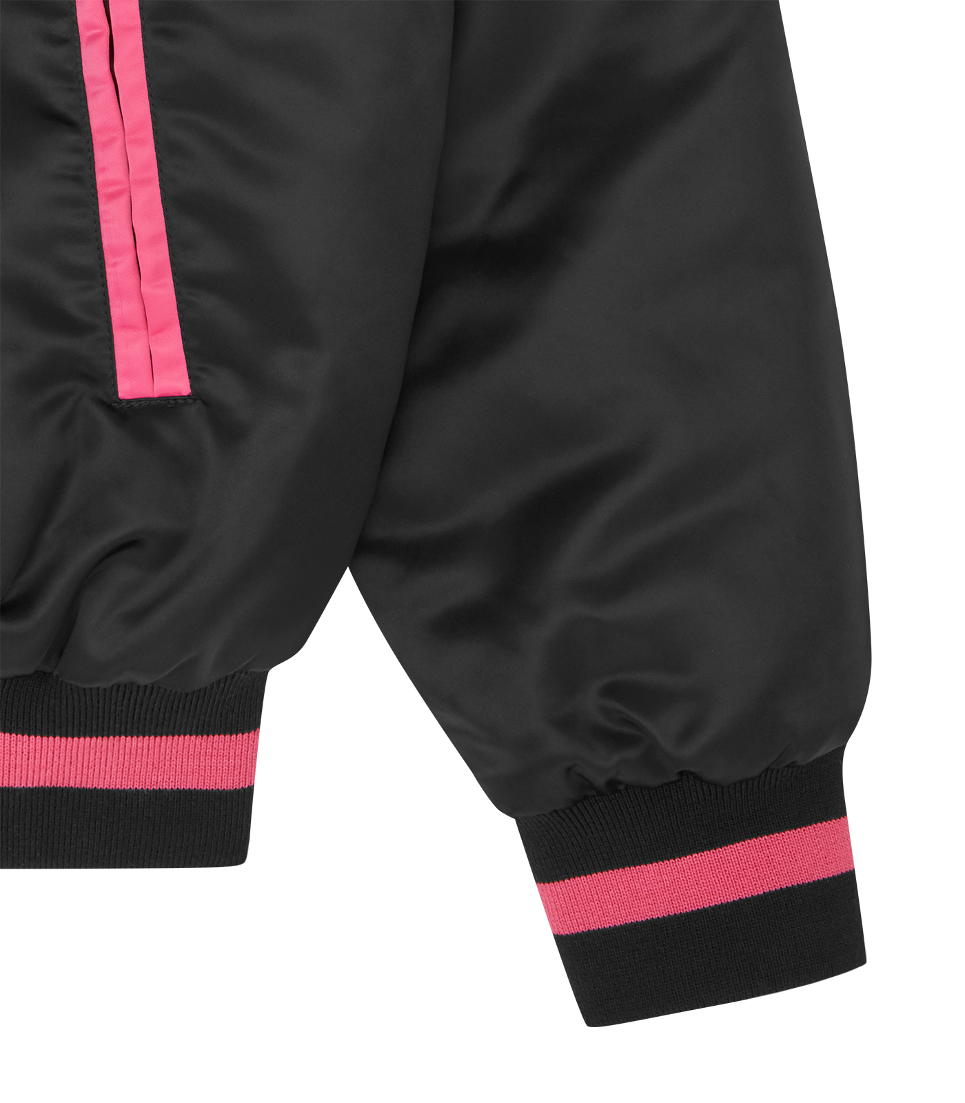 Black jacket with pink stripes clearance