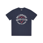 HEART & MIND STENCIL LOGO T-SHIRT - NAVY