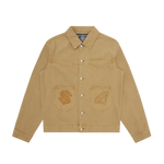 DIAMONDS & DOLLARS SELVEDGE DENIM JACKET - SAND
