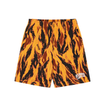 ARCH LOGO CAMO SWEATSHORTS - ORANGE