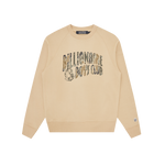 CAMO ARCH LOGO CREWNECK - SAND