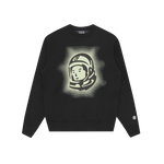 GLOW ASTRO CREWNECK - BLACK