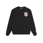 DOLLAR LOGO CREWNECK - BLACK