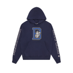 COLLEGE POPOVER BUTTON HOOD - NAVY