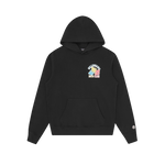 HEART & MIND POPOVER HOOD - BLACK