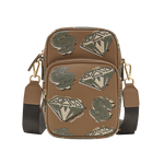 DIAMOND & DOLLARS SIDE BAG - KHAKI