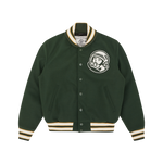 SCRIPT LOGO VARSITY JACKET - GREEN