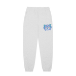 TROPICAL CREST SWEATPANTS - HEATHER ASH