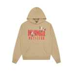 DUCK EMBROIDERED STRAIGHT LOGO POPOVER HOOD - LIGHT KHAKI