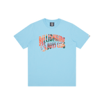 TROPICAL ISLAND FILL ARCH LOGO T-SHIRT - BLUE